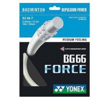 Yonex Badminton BG66 Force White Restring